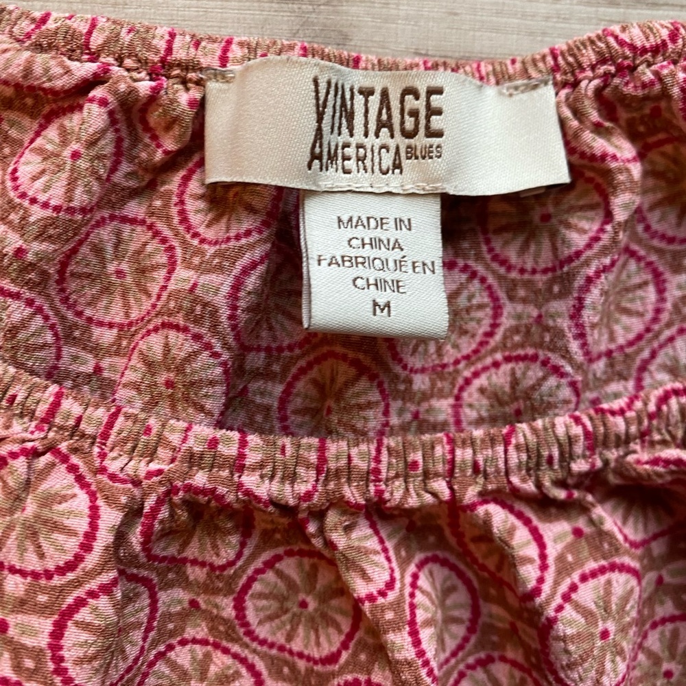 Vintage America Blouse size medium - Picture 5 of 6